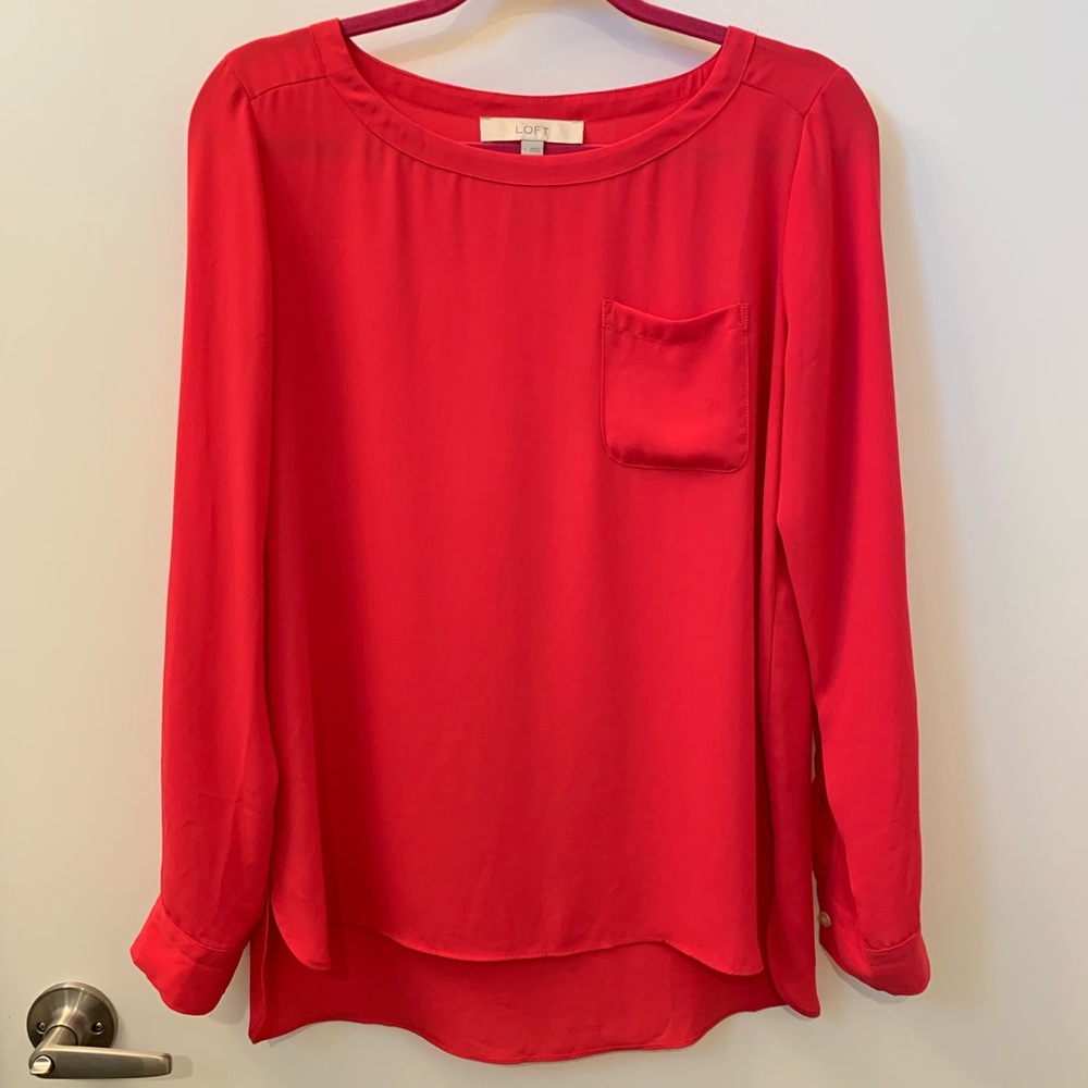 LOFT Fuchsia Blouse